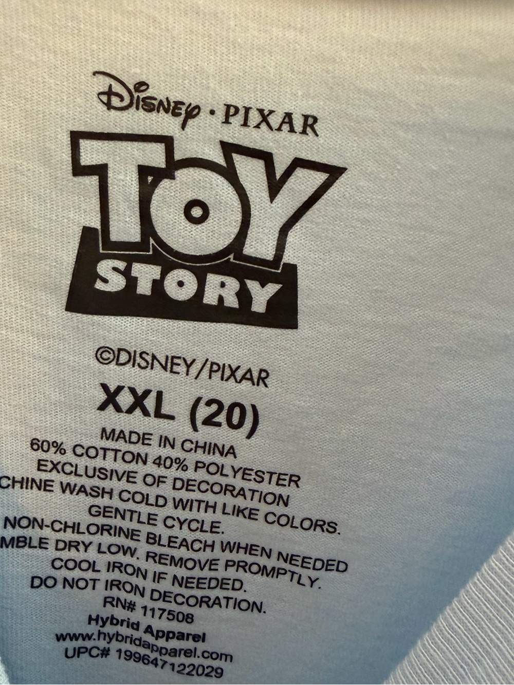 2XL Buzz Lightyear Graphic Tee - Light Blue - Picture 3 of 3